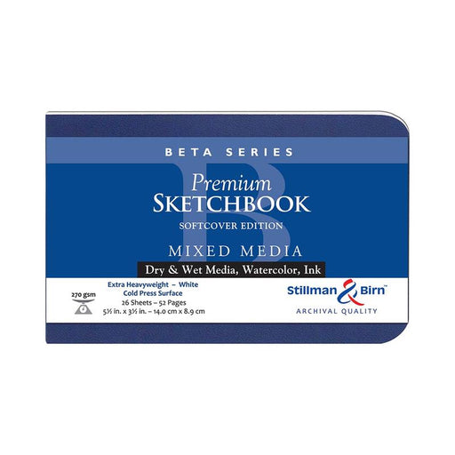 Stillman & Birn S&B Beta Sketchbook Softcover White 270g 14x8.9cm 26sh C301351LSBC_1