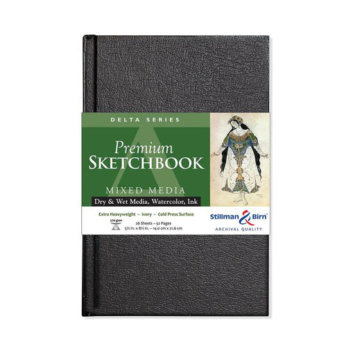 Stillman & Birn S&B Delta Sketchbook Hardbound Ivory 270g 14x21.6cm 26sh C600580SBC_1