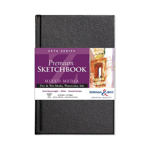 Stillman & Birn S&B Zeta Sketchbook Hardbound White 270g 14x21.6cm 26sh C900580SBC_1