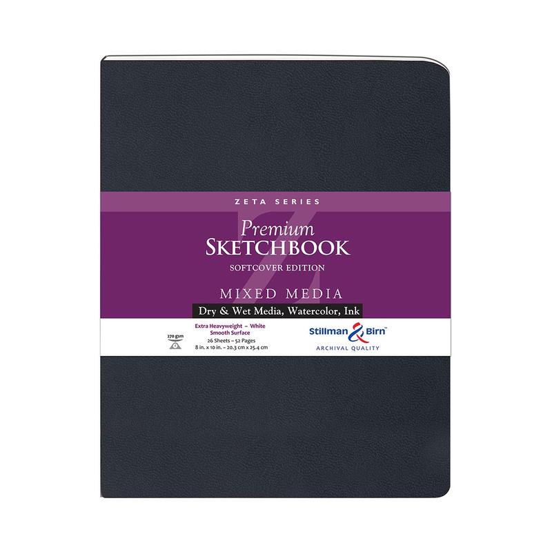 Stillman & Birn S&B Zeta Sketchbook Softcover White 270g 20.3x25.3cm 26sh C901810PSBC_1