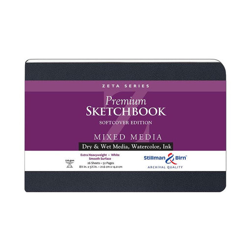 Stillman & Birn S&B Zeta Sketchbook Softcover White 270g 21.6x14cm 26sh C901581LSBC_1