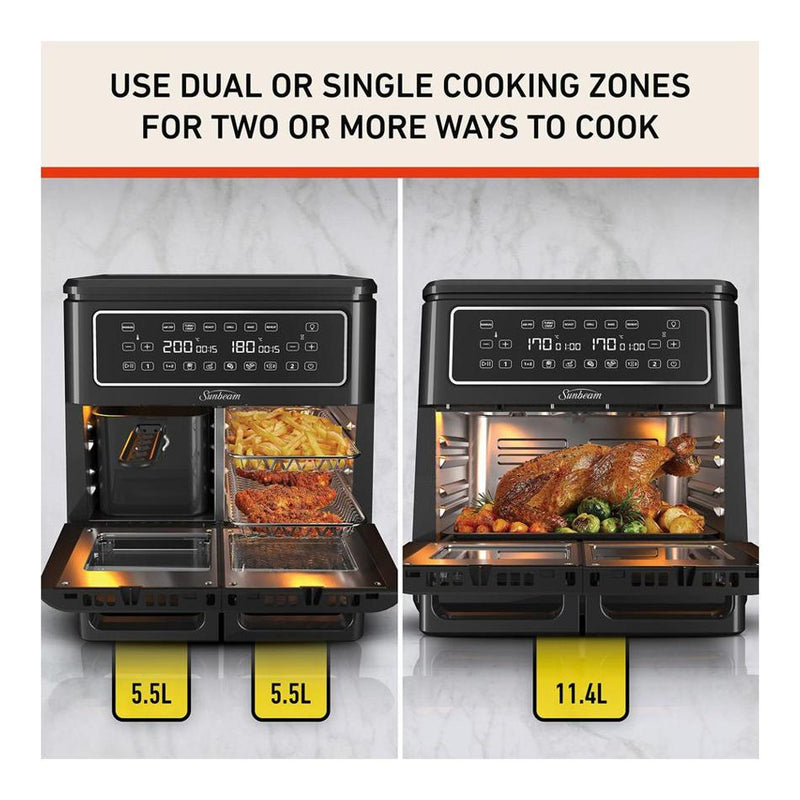 Sunbeam Multi Zone Air Fryer Oven AFP6000BK_2