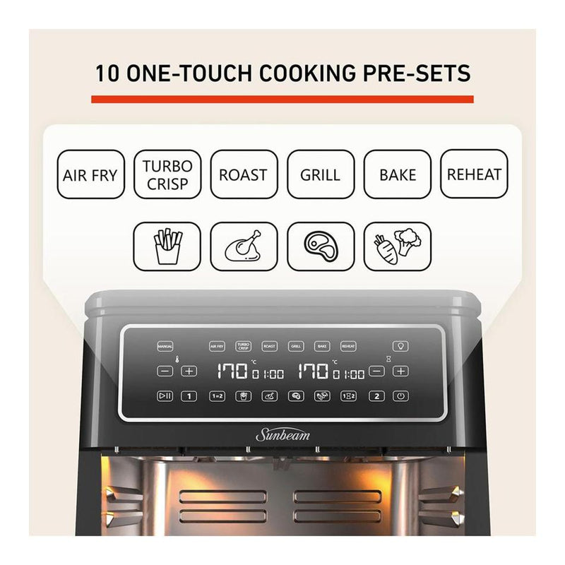Sunbeam Multi Zone Air Fryer Oven AFP6000BK_4