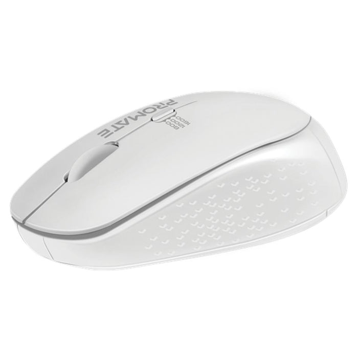 Promate Ergonomic Wireless Mouse 800/1200/1600 Dpi TRACKER.WH