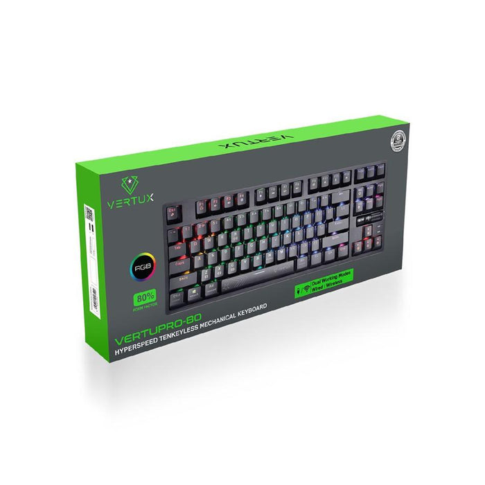 Vertux Hyperspeed Mechanical Gaming Keyboard VERTUPRO-80