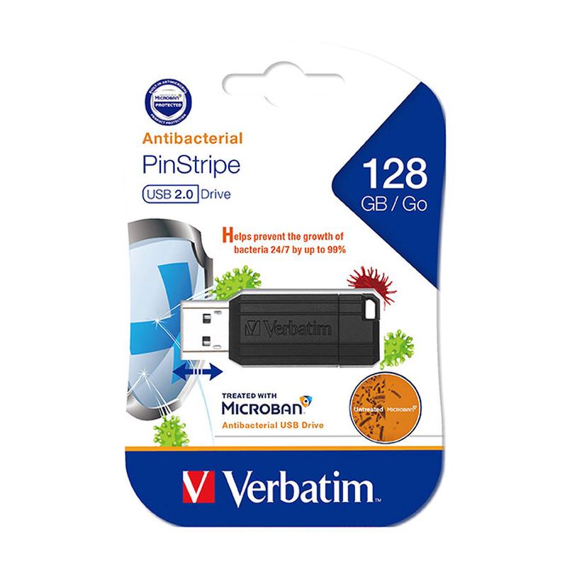 Verbatim Store N Go Microban Usb 2.0 128Gb Black 66782_1