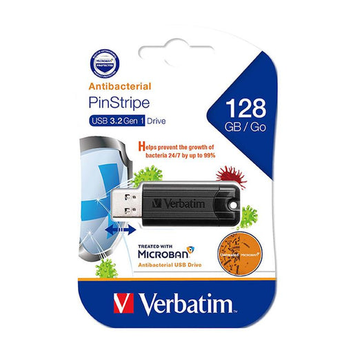 Verbatim Store N Go Microban Usb 3.2 128Gb Black 66777_1