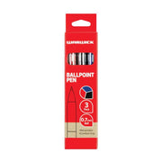 Warwick Ballpoint Pen Medium Assorted Colours Pack of 3_6