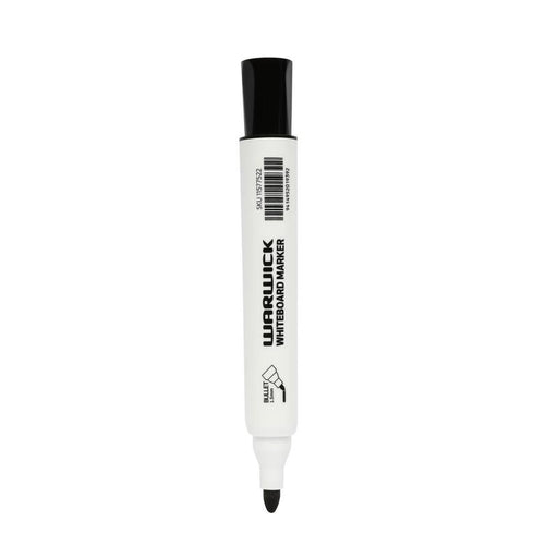 Warwick Whiteboard Marker Bullet Tip Black Pack 24 11577522_2