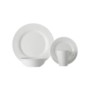 White Basics Cosmopolitan Rim Dinner Set 16 Piece_1