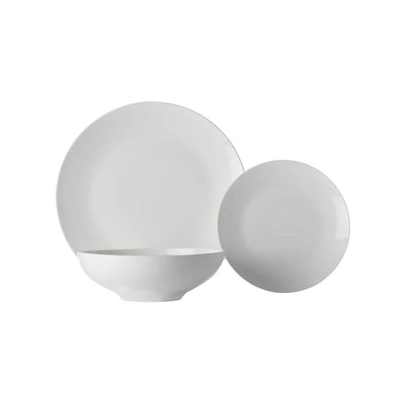 White Basics Tribeca Coupe Dinner Set 12 Piece_1