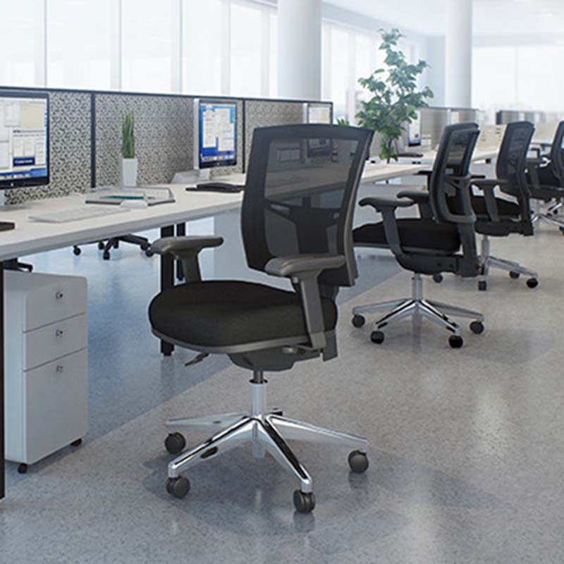 Buro Metro II 24/7 Office Alloy Base High Back Chair