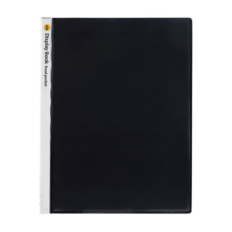 Marbig Non-Refillable Display Book 20 Pocket Insert Cover Black