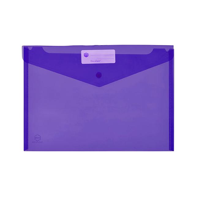 Marbig doculope document wallet a4 purple
