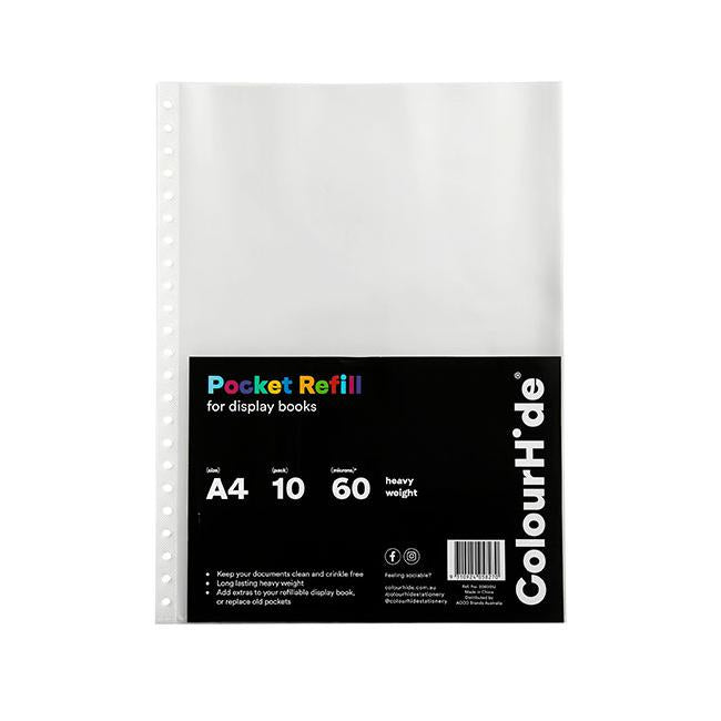 Colourhide display book refills refill sheets 10pk