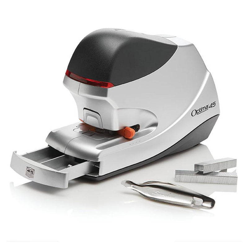 Rexel Stapler Electric Optima 45 Silv/Blk 2104454AU