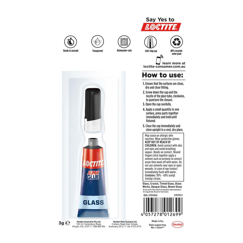 Acme Loctite Superglue Glass 3g 2759060