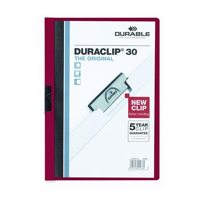 Durable duraclip  burgundy