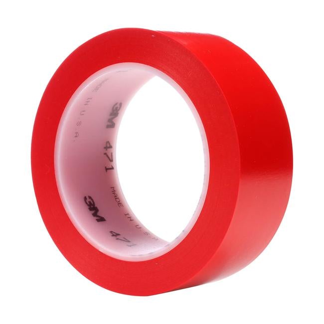 3M Vinyl Tape 471 50mm x 33m Red-Officecentre