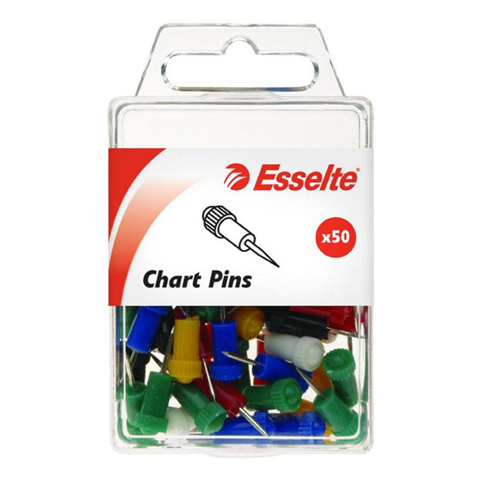 Esselte Pins Chart Pk50 Assorted 45109