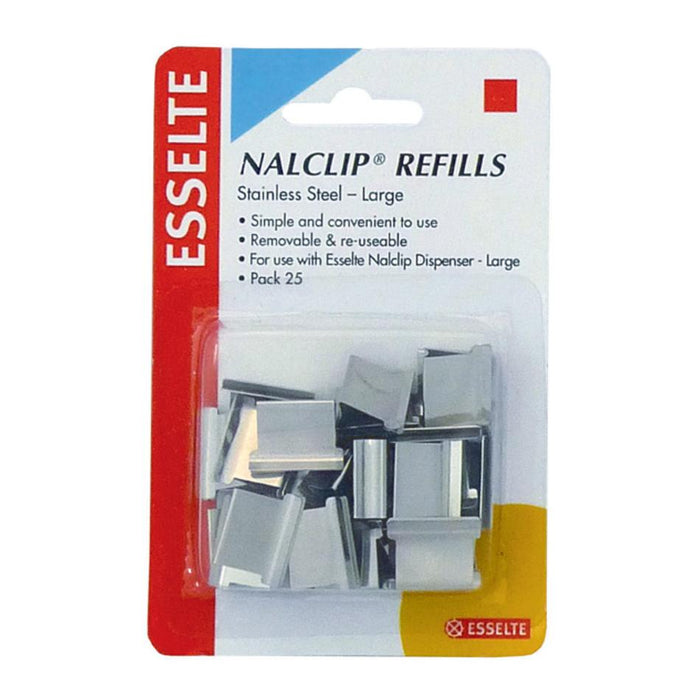 Esselte Nalclip Nalclip Refills Lge Pk25 Steel 45201