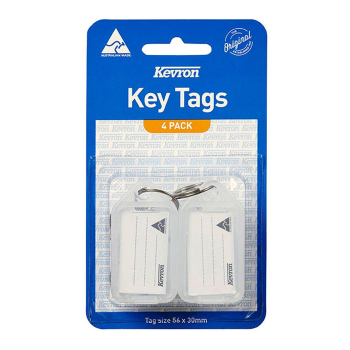 Kevron Id5 Keytags Clear Pack 4 47037