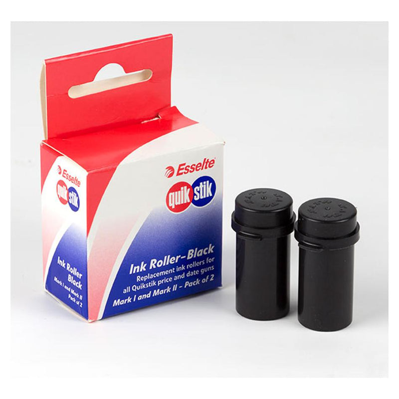 Quikstik Ink Rollers Black Pk 2 48250