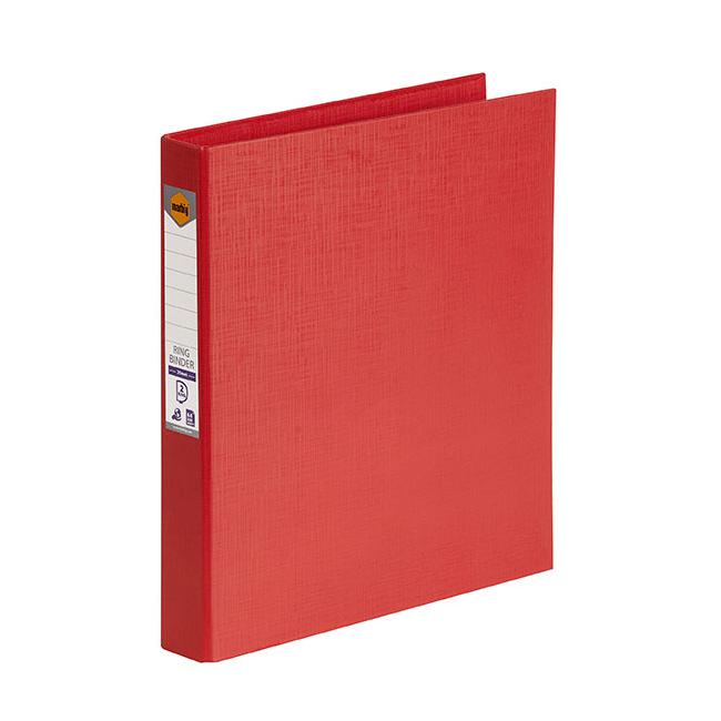 Marbig ring binder a4 25mm 2d pe red