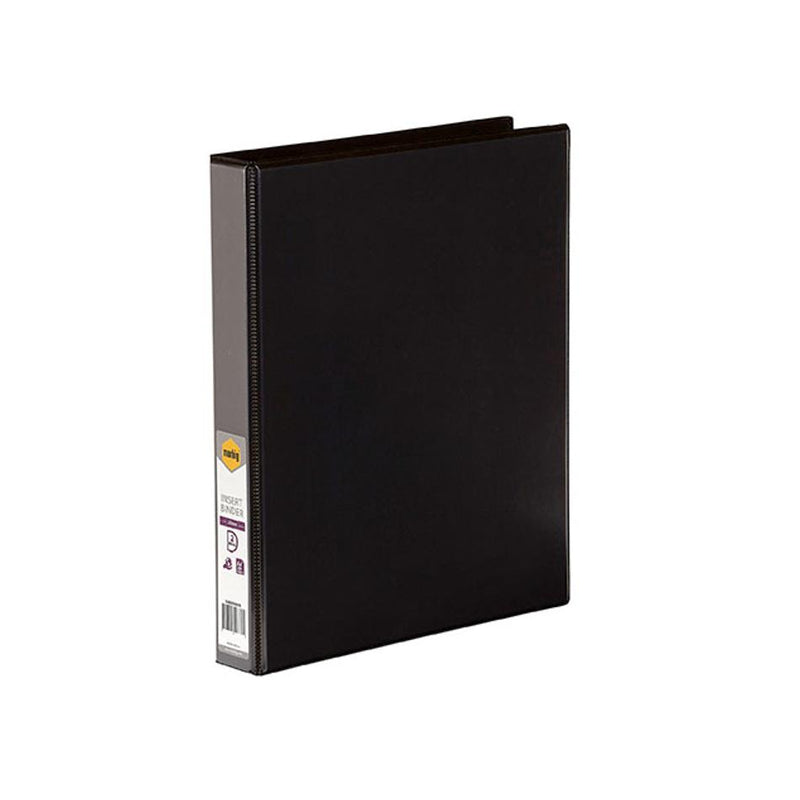 Marbig Clearview Insert Binder A4 25Mm 2D Black 5402002B