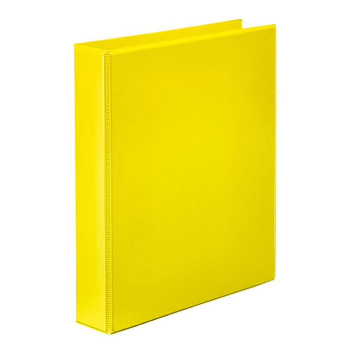 Marbig Clearview Insert Binder A4 25Mm 2D Yellow 5402005