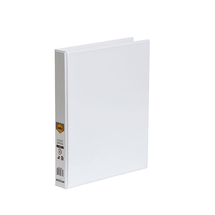 Marbig Clearview Insert Binder A4 25Mm 2D White 5402008B