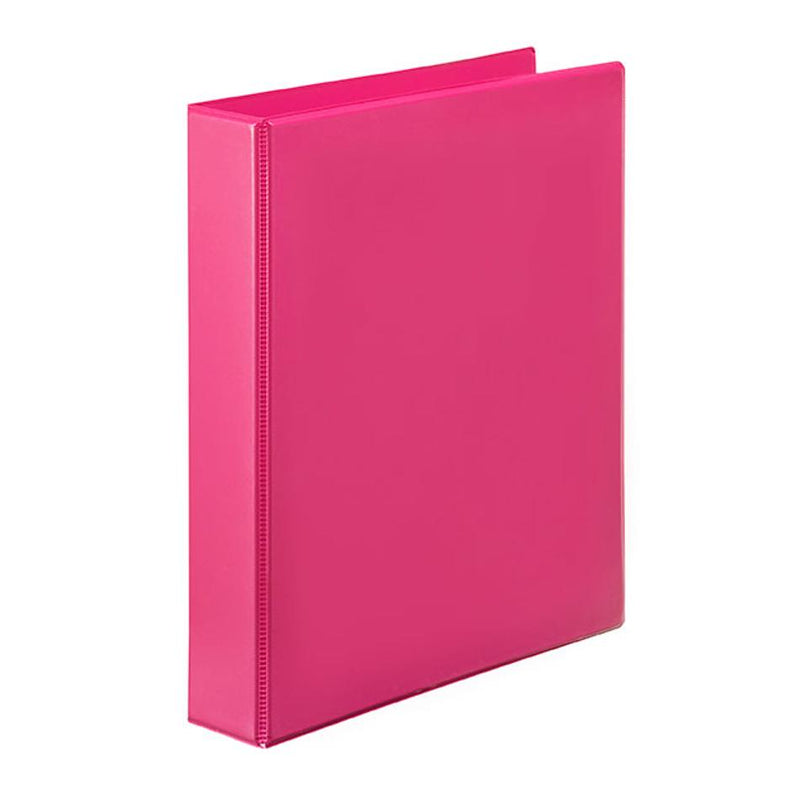 Marbig Clearview Insert Binder A4 25Mm 2D Pink 5402009