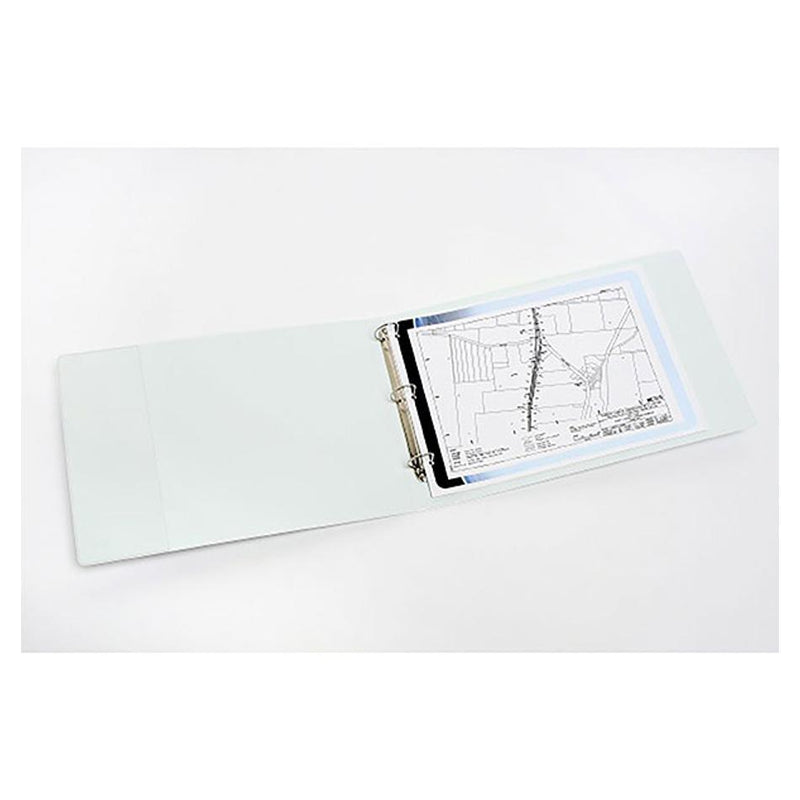 Marbig Clearview Insert Binder A3 L/Scape 38Mm 3D White 5545008