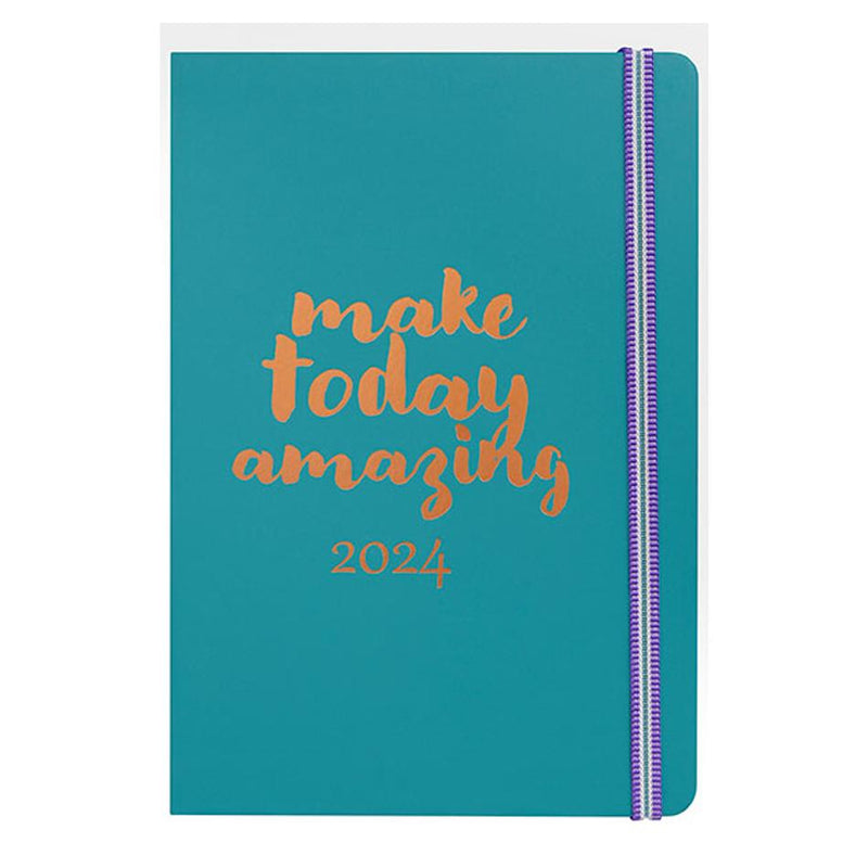 Cumberland 2024 Hampton Diary A5 Week To View Jade 57HP124