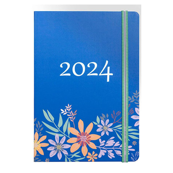 Cumberland 2024 Hampton Diary A5 Week To View Floral 57HP324