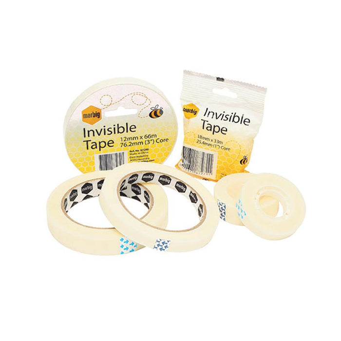 Marbig Tape Inv 18Mm X 33M (25.4Mm Core) 18Mm X 33M (25.4Mm Core)