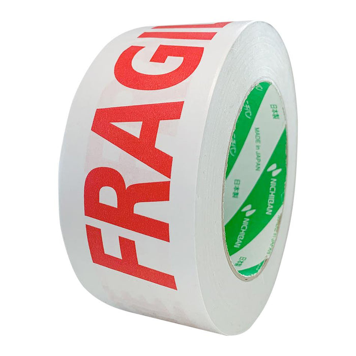 Sellotape Kraft Paper Message Tape FRAGILE 50mm x 50m Red on White