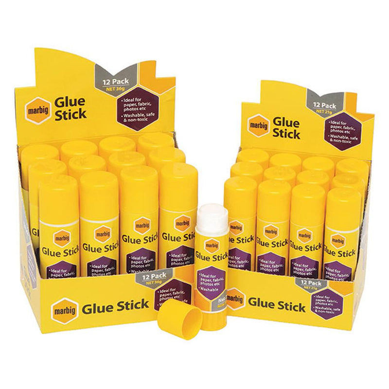 Marbig Glue Stick 21Gm Box of 12 975520