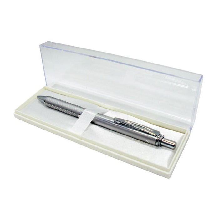 Energel Gel Roller Pen Retractable Bl407 0.7Mm Silver Brl Blk Ink