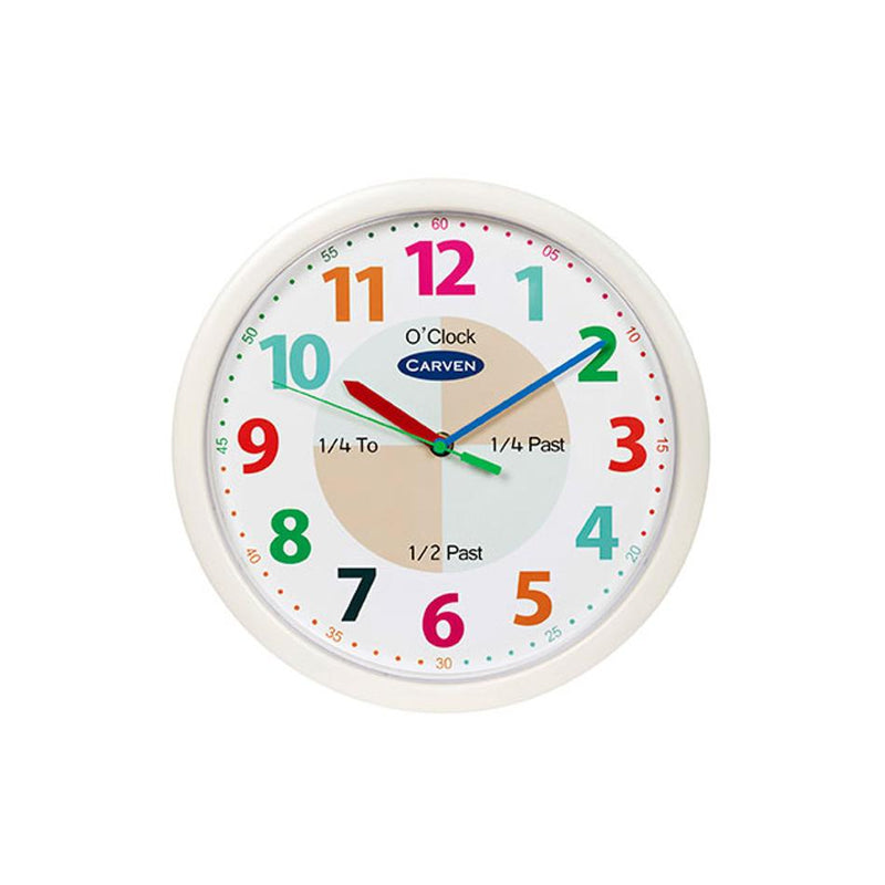 Carven Educational Clock 300Mm 12Hr CL300EDU12