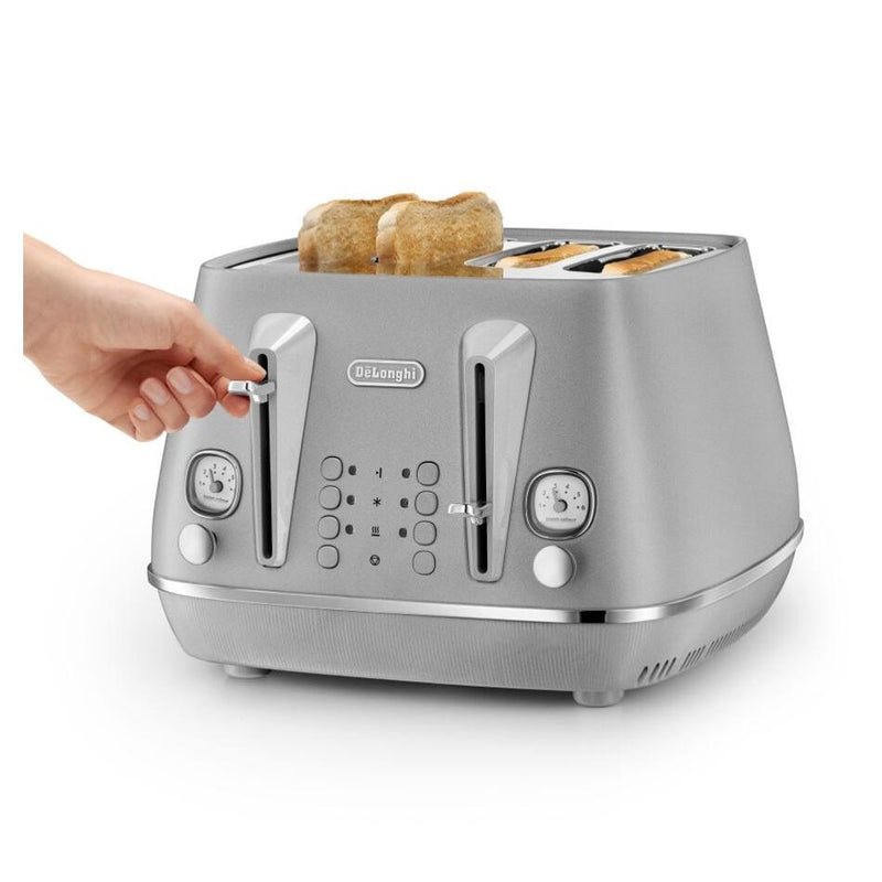Distinta Perla 4 Slice Toaster Silver CTIN4003S