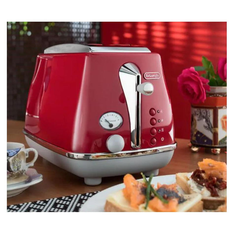 Delonghi Icona Capitals 2 Slice Toaster Tokyo Red CTOC2003R...