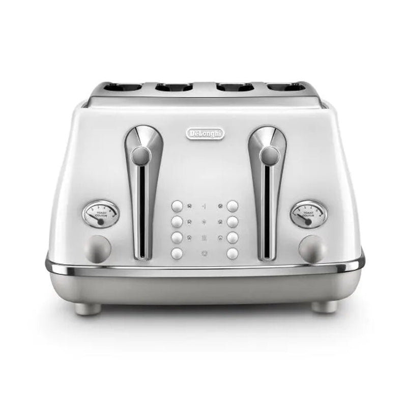 Delonghi Icona Capitals 4 Slice Toaster - Sydney White CTOC4003W...