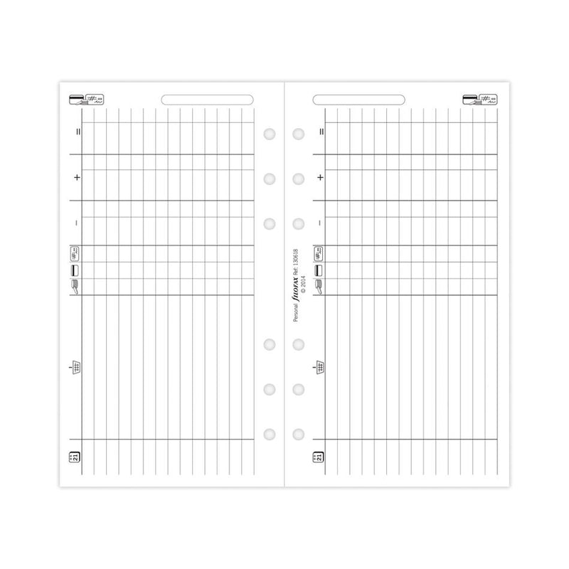 Filofax Personal Finances Refill F130618