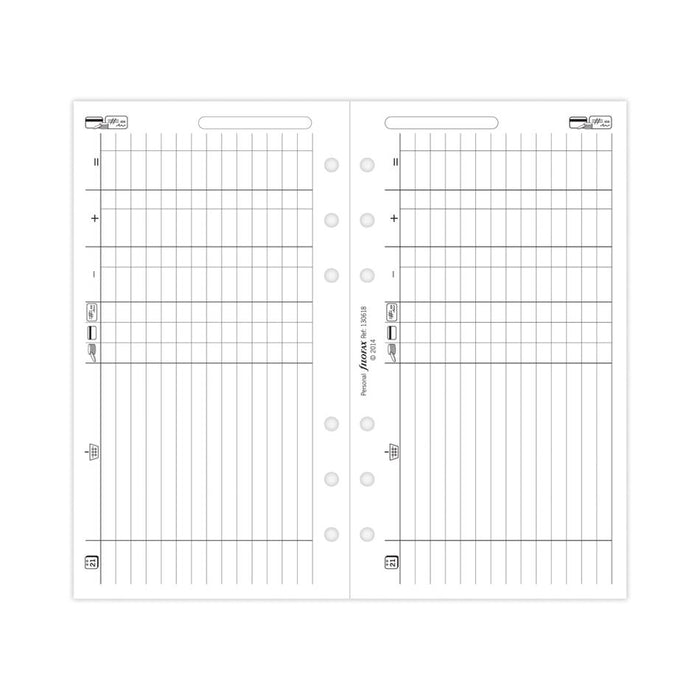 Filofax Personal Finances Refill F130618