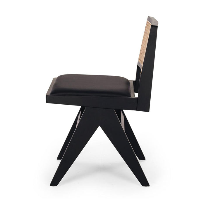 Furniture By Design Palma Chair Black Oak PU Seat HZCBPCBPU