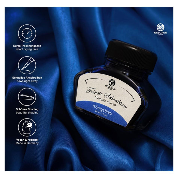 Octopus Fluids Fountain Pen Ink Royal Blue (Konigsblau) 30ml OCTOFP03