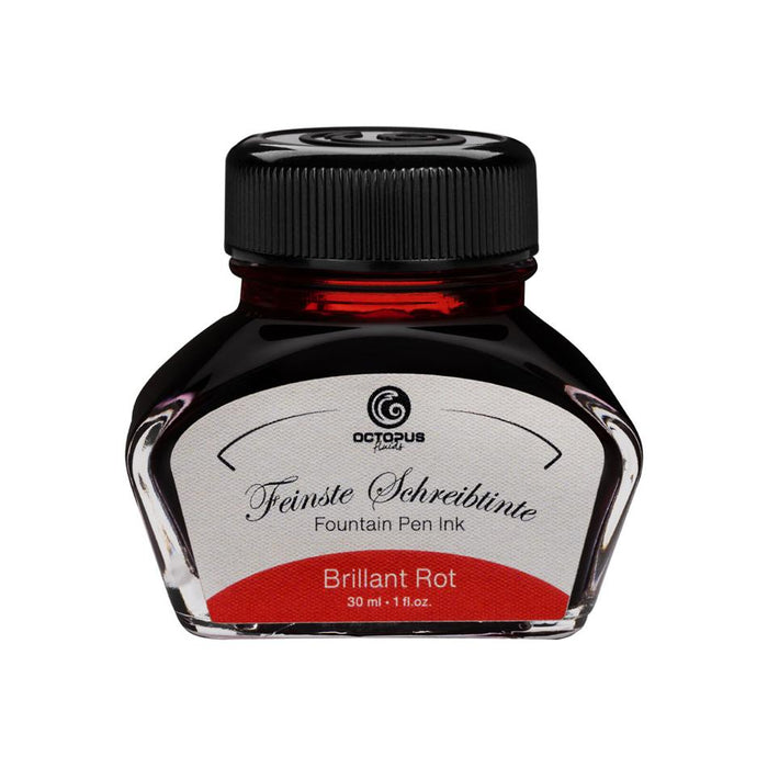 Octopus Fluids Fountain Pen Ink Brilliant Red (Rot) 30ml OCTOFP04