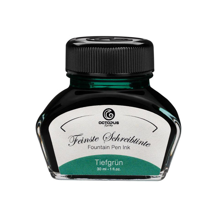 Octopus Fluids Fountain Pen Ink Deep Green (Tiefgrun) 30ml OCTOFP13