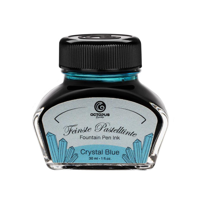 Octopus Fluids Fountain Pen Ink Pastel Crystal Blue 30ml OCTOFP42